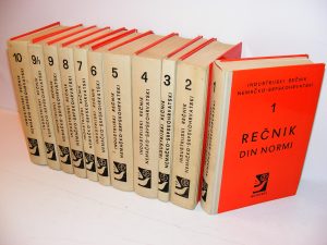 Industrijski rečnik nemačko-srpskohrvatski 1-10 komplet