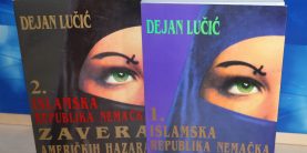 Islamska republika Nemačka 1-2 Dejan Lučić Nostradamusovo prokletstvo zavera američkih hazara Zrenjanin 1999, meki povez,, strana 567+533, latinica stanje odlicno.